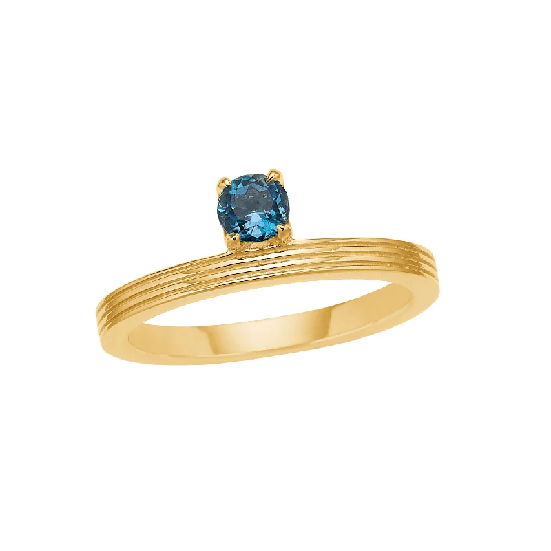 women’s tanzanite rings-My Precious - Rainbow 10K Gold Ring w. Topaz