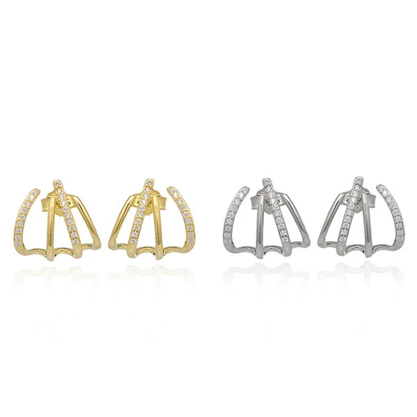 women's classic earrings-Claw Crawler