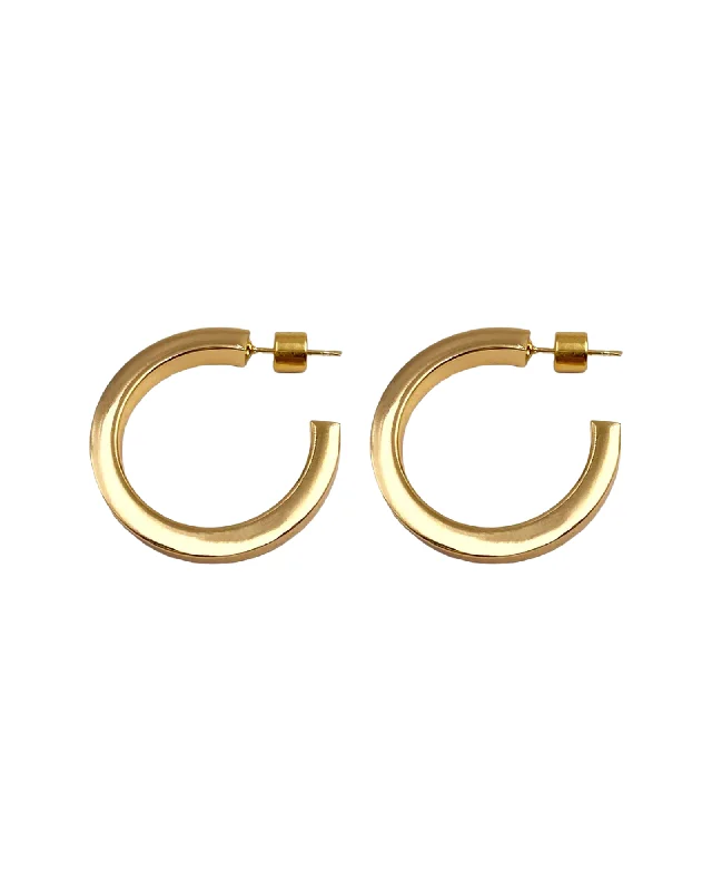 women's bridal earrings-Alexis Hoops