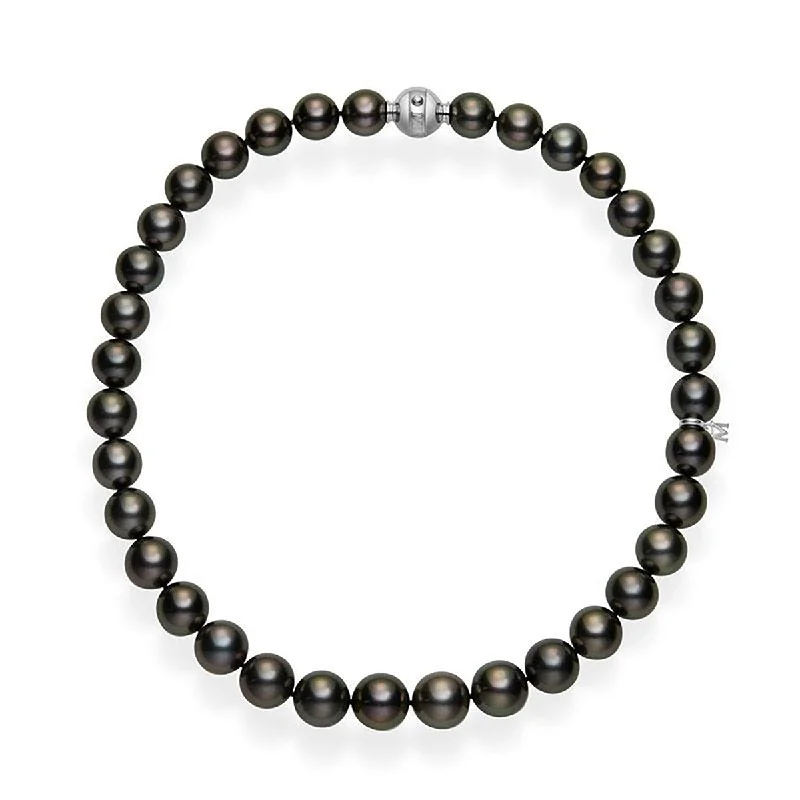 women’s birthstone pendant necklaces-Black South Sea Cultured Pearl Necklace