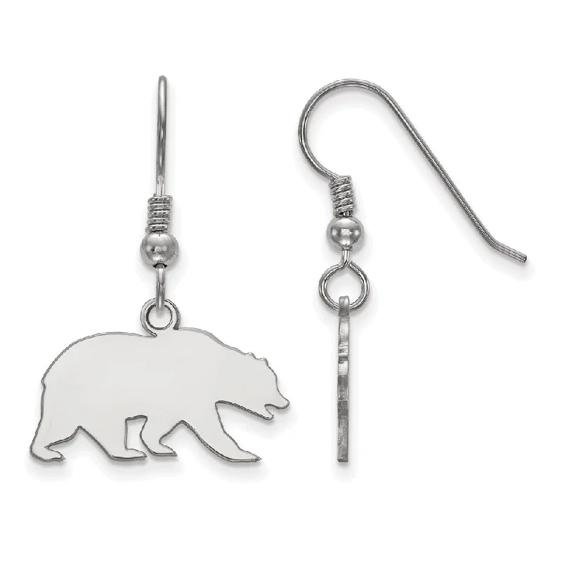 women's white gold earrings-Sterling Silver Cal Berkeley Dangle Earring