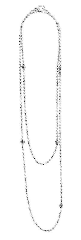 women’s engraved necklaces-Caviar Necklace