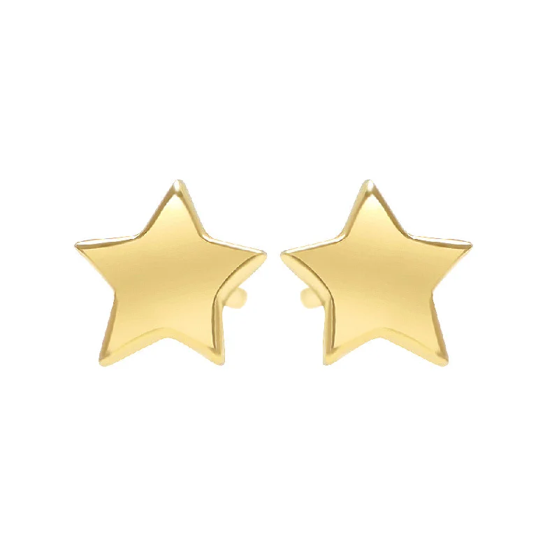 women's zodiac earrings-Star studs