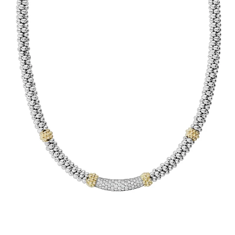 women’s eternity necklaces-Caviar Lux Diamond Necklace