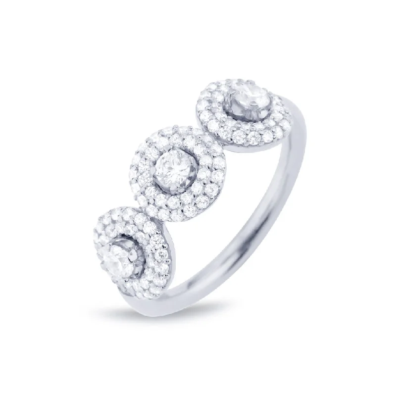 women’s eternity rings-Matiné 18K Whitegold Ring w. 102 Diamonds