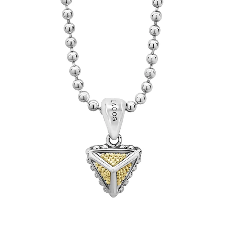 women’s vintage necklaces-Caviar Pyramid Pendant Necklace