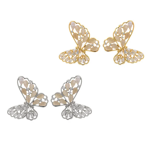 women's aquamarine earrings-Monarch Studs