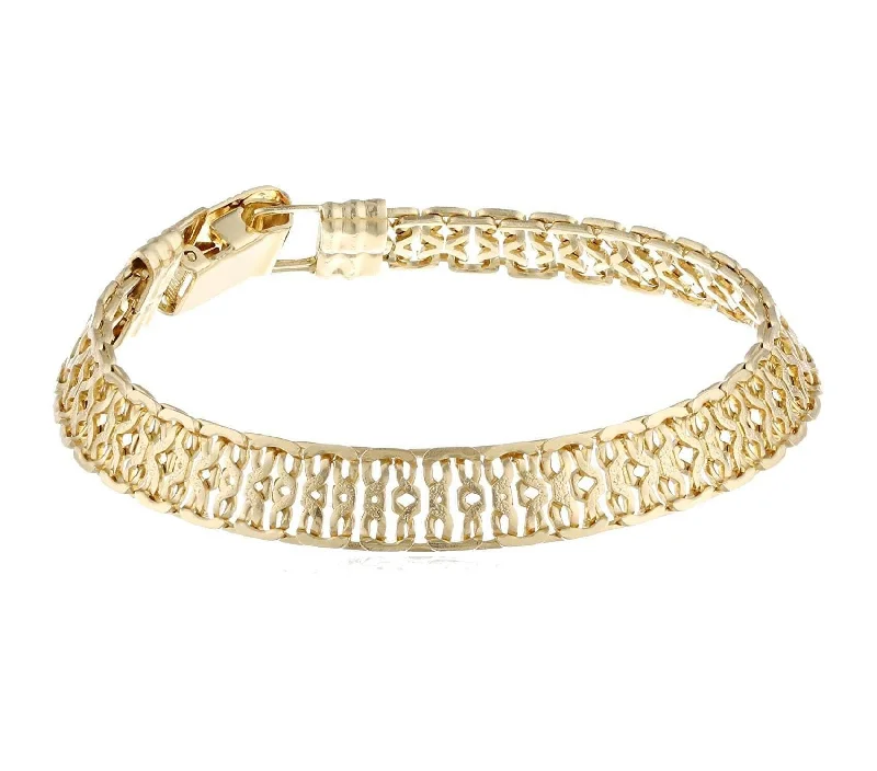 women's bangle bracelets-1928 Jewelry Gold Retro Regal Chain Bracelet