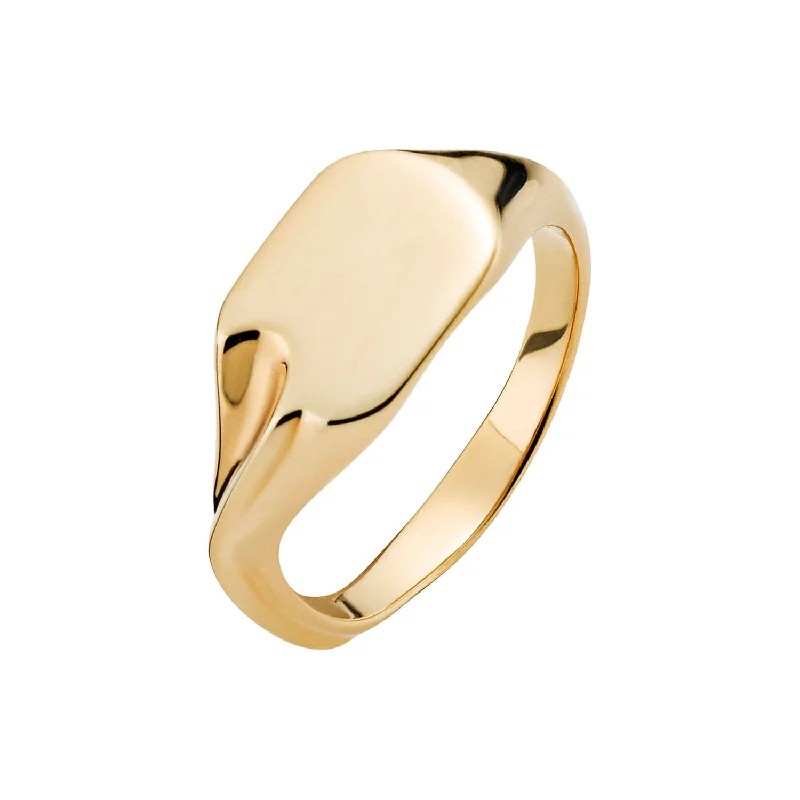 women’s fancy color rings-Edan Gold Plated Ring