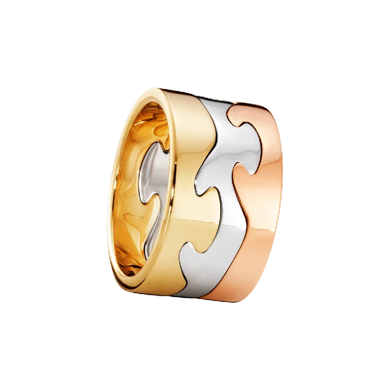 women’s platinum rings-Fusion 18K Rose Gold, Gold & White Gold Rings