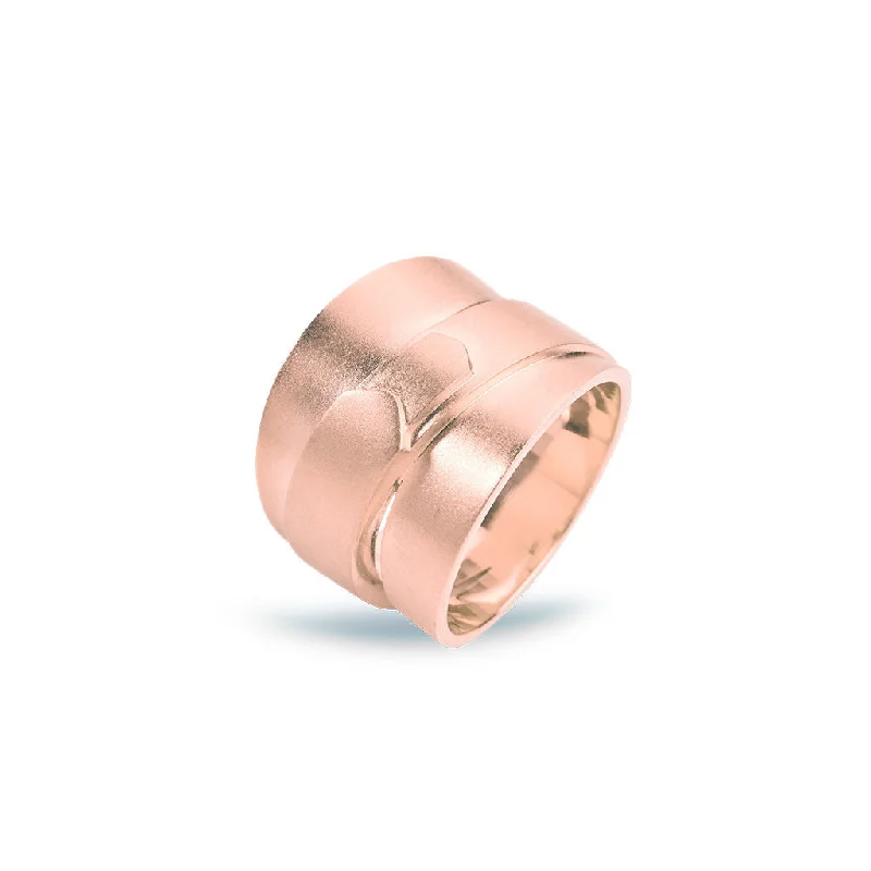 women’s eternity bands-Jovian Large 18K Rosegold Ring