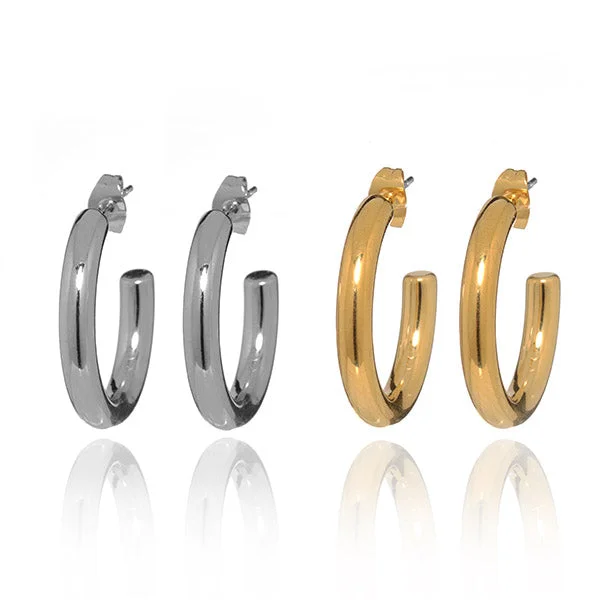 women's modern earrings-Connoisseur Hoops