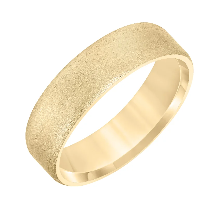 women's gold engagement rings-Yellow Gold 7mm Men's Wedding Ring