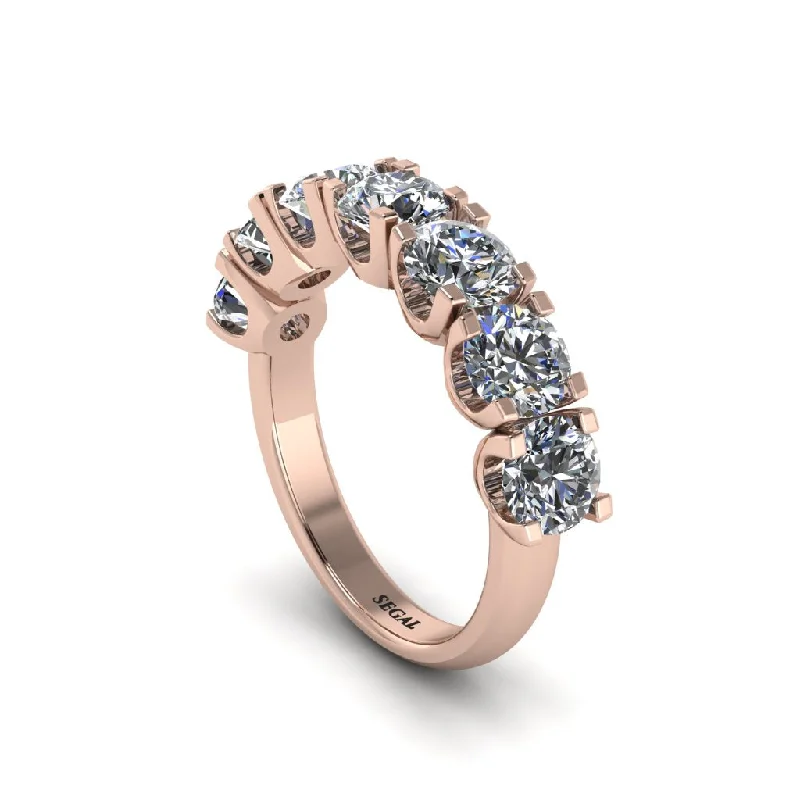 women's dainty engagement rings-Diamond Eternal Radiance Wedding Ring - Lennon No. 2