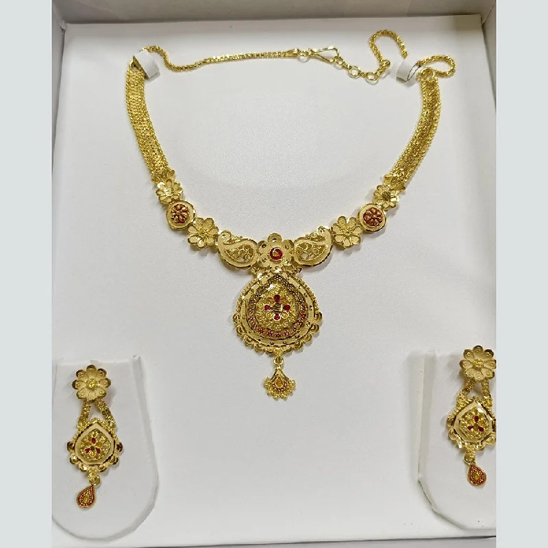 women’s classic gold necklaces-Pari Art Jewellery Forming Necklace Set