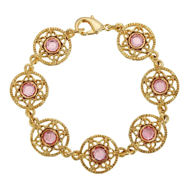 Gold Tone And Pink