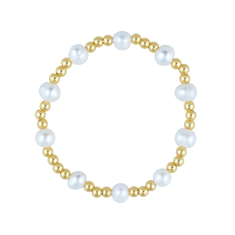 women's glass bead bracelets-Ariel Pearl Beaded Bracelet