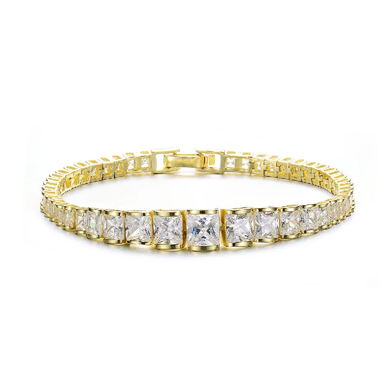 women's sapphire bracelets-Marguerite Vintage Retro Tennis Bracelet