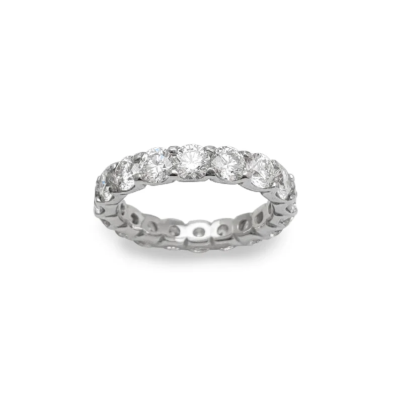 women's Victorian engagement rings-VS Diamond Eternity Wedding Ring (14K)