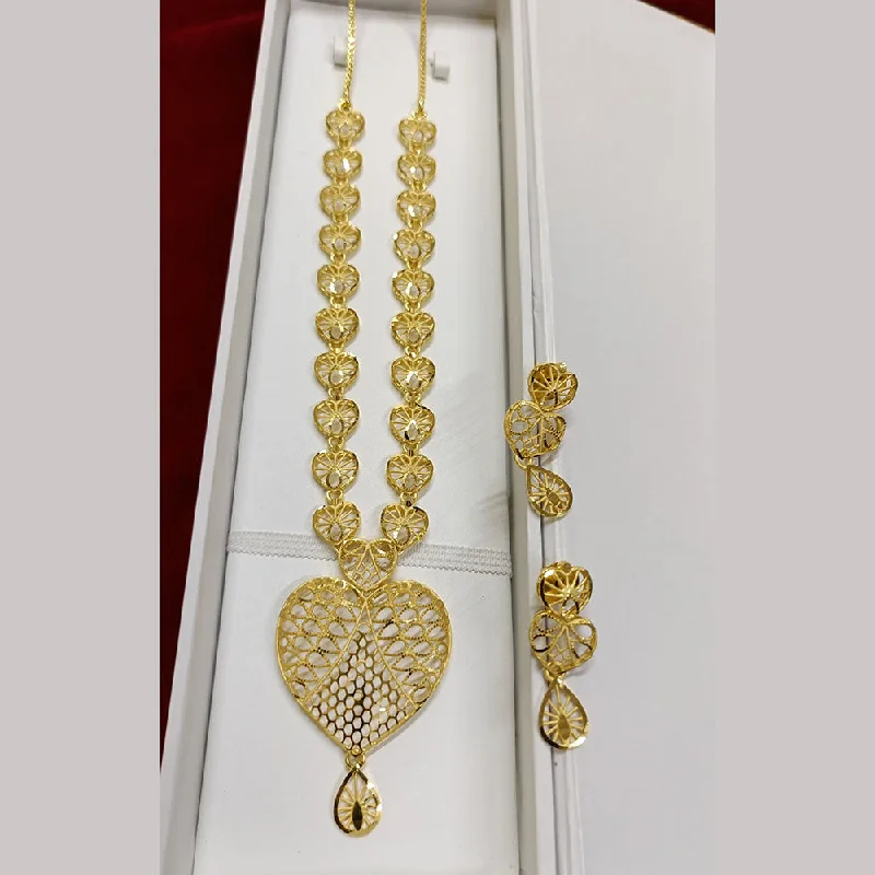 women’s gold-plated necklaces-Pari Art Jewellery Forming Necklace Set