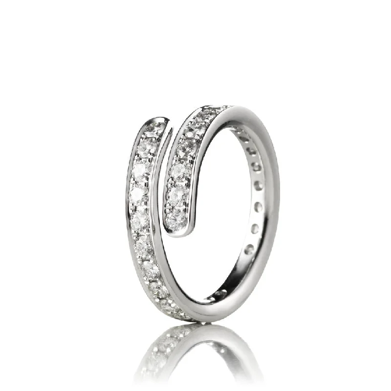 women’s sapphire and diamond rings-Spring Small 18K Gold, Rosegold or Whitegold Ring w. Diamonds