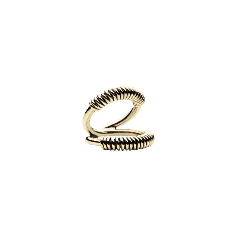 women’s gold rings-Martini Viper Ring Gold Plated