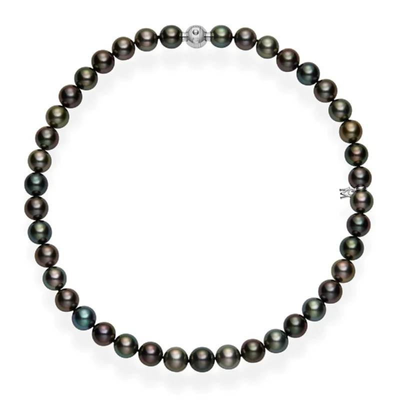 women’s choker necklaces-Black South Sea Cultured Pearl Strand Necklace