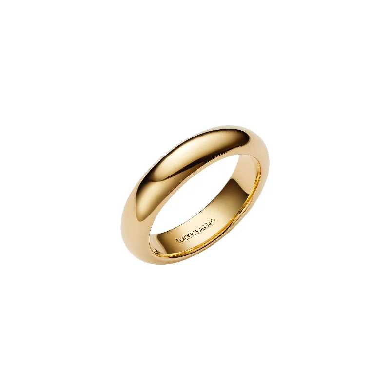 women’s multi-stone rings-Omotesando Chunk Gold Plated Ring