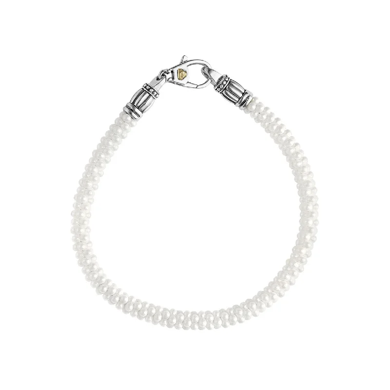 women’s statement crystal necklaces-Caviar Beaded Necklace