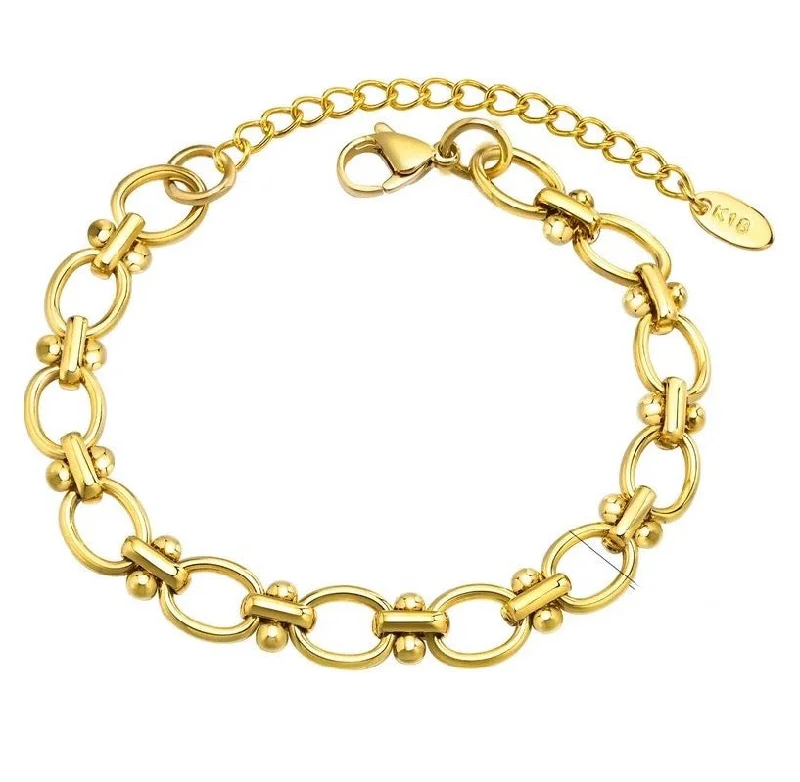 women's moon bracelets-Oval Link Bracelet