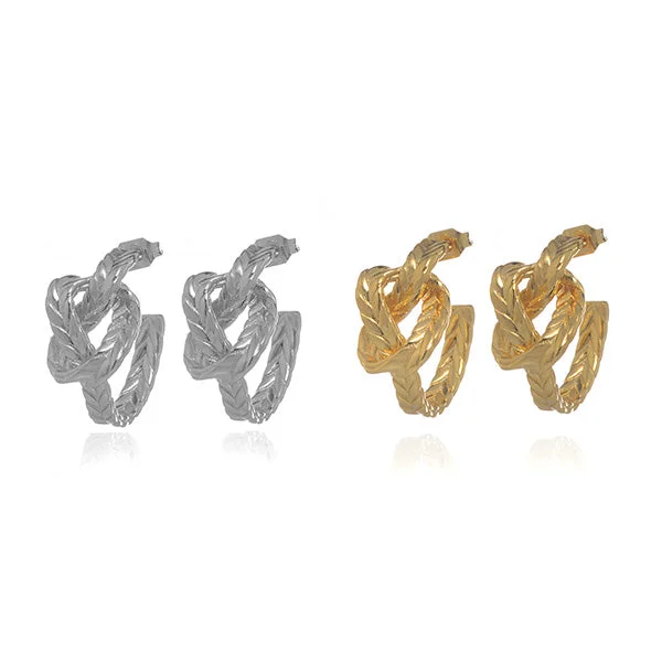 women's hoop earrings-Mermaid Hoops