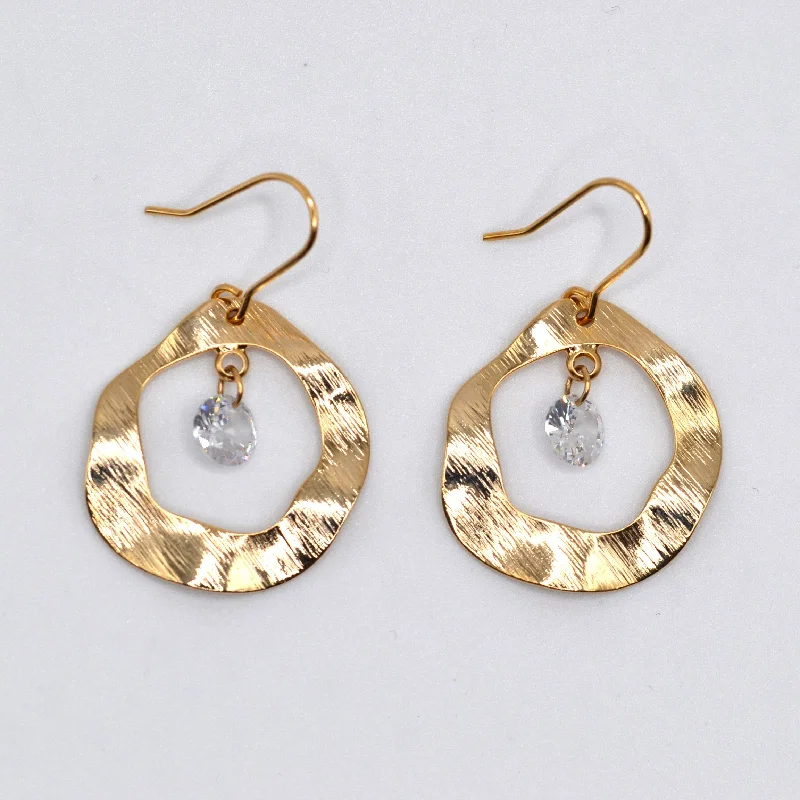 women's white gold earrings-Prankit Earring