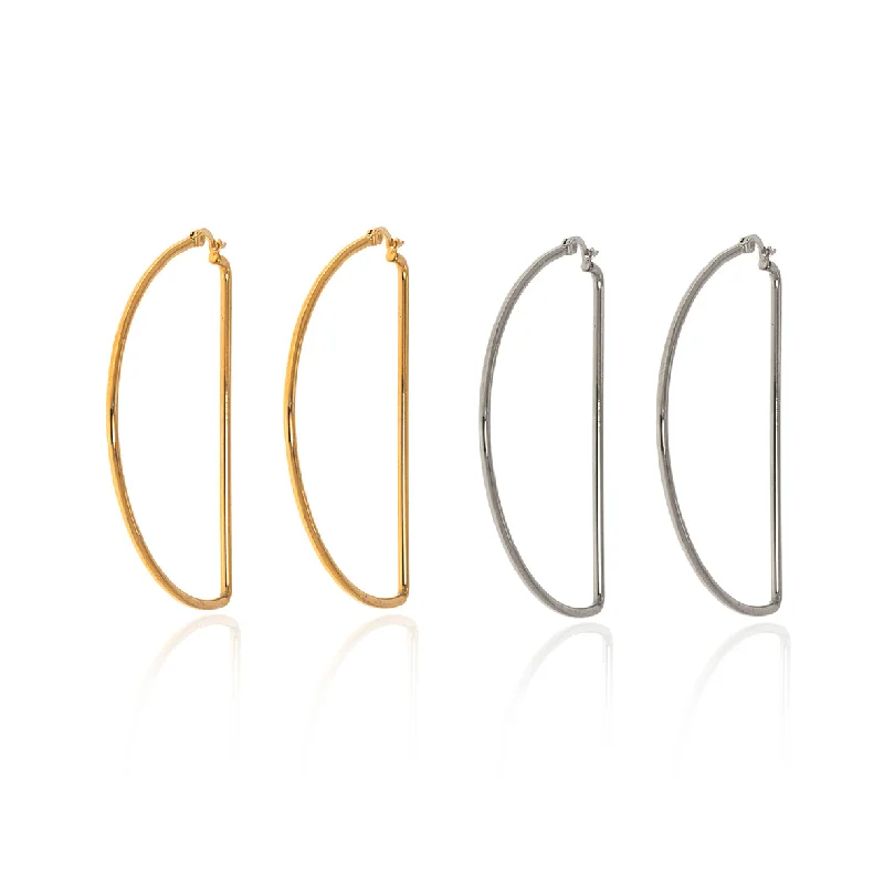 women's vintage earrings-Diora Hoop