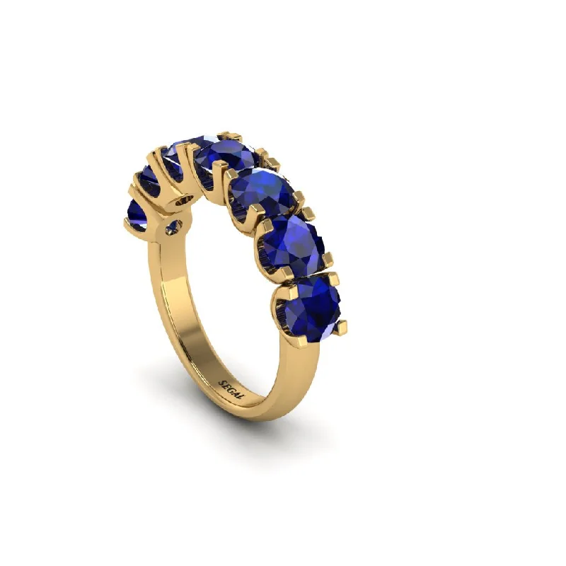 women's celestial-inspired engagement rings-Sapphire Eternal Radiance Wedding Ring - Lennon No. 13