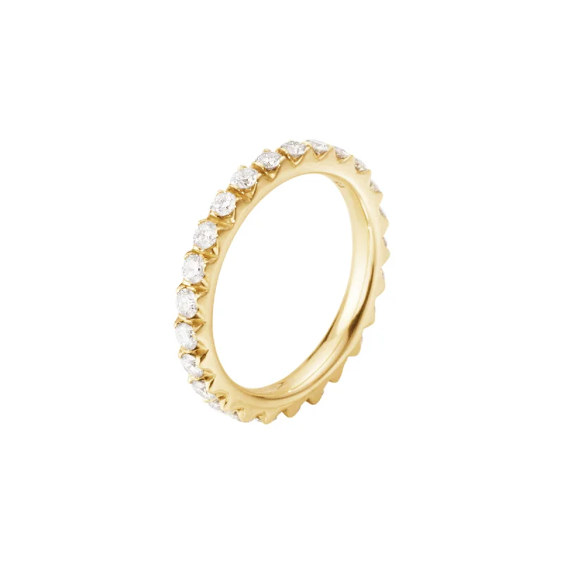 women’s promise rings-Signature 18K Gold Ring w. Diamonds