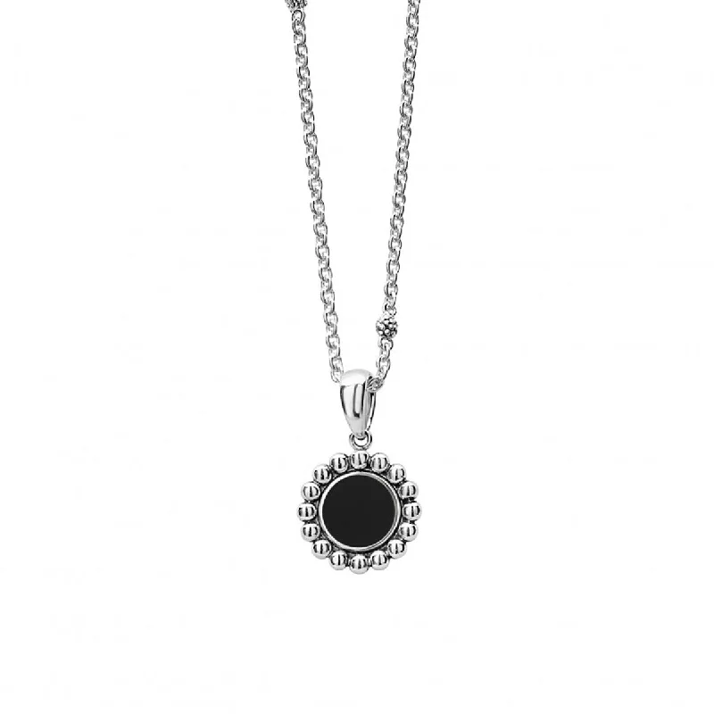 women’s romantic pendant necklaces-Circle Pendant Necklace