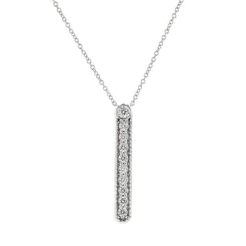 women’s butterfly necklaces-Cento Florentine Diamond Table Pendant Necklace