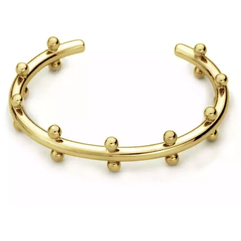 women's heavy bracelets-Cindy Studded Cuff