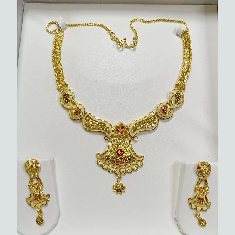 women’s emerald necklaces-Pari Art Jewellery Forming Necklace Set