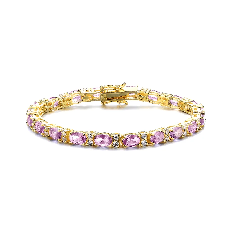 women's tourmaline bracelets-Amande Tennis Bracelet