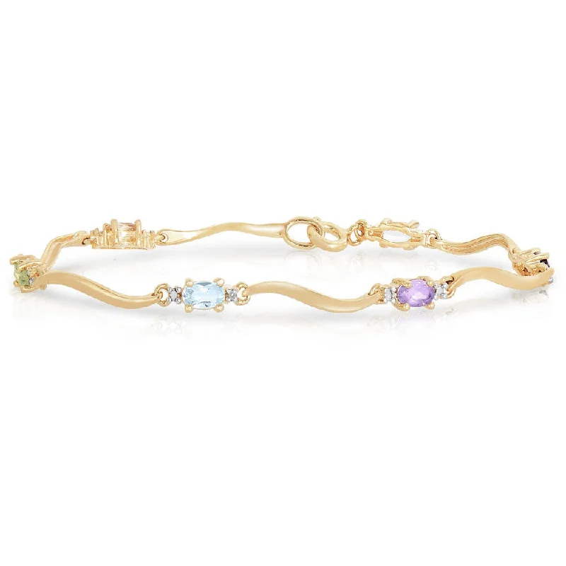 women's rose quartz bracelets-Sylvie Silver bracelet