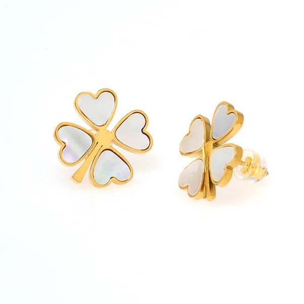 women's name earrings-Lady Luck Studs